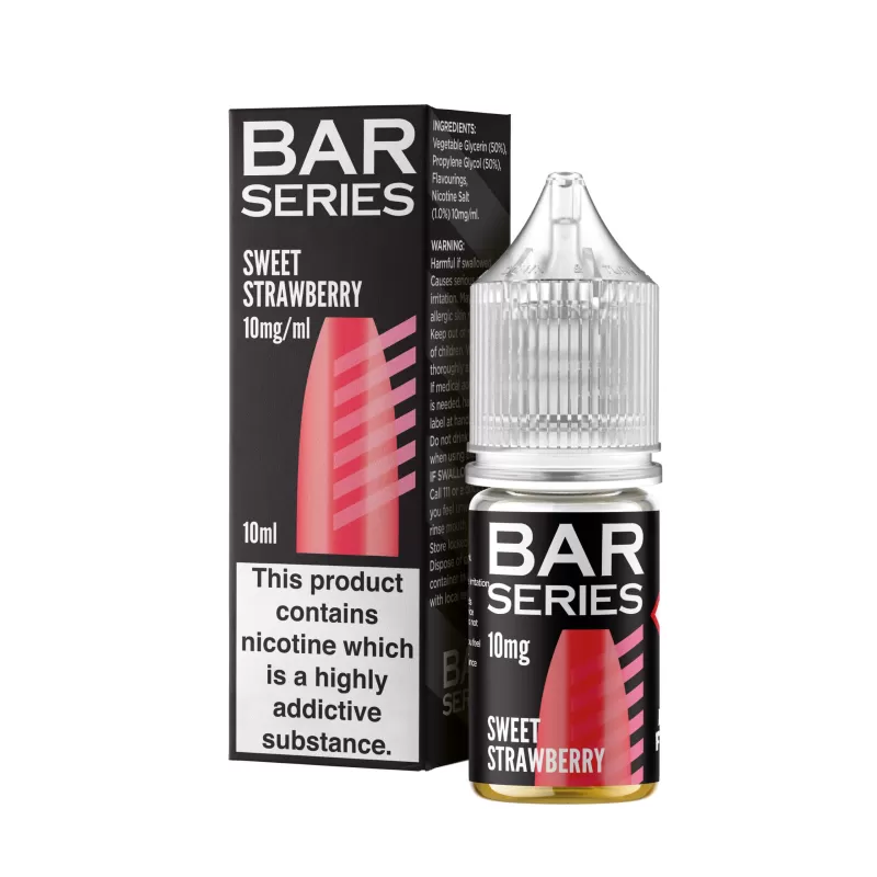 Box of 10 – 10mg (1%) Bar Series 10ml Nic Salts - Apple Peach, Banana Ice; Vape Product (9D43A9) - Image 2