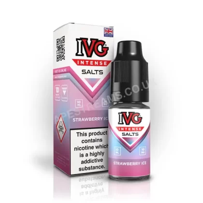 IVG Intense Strawberry Ice Nic Salt E-Liquid - Vapestreams Co