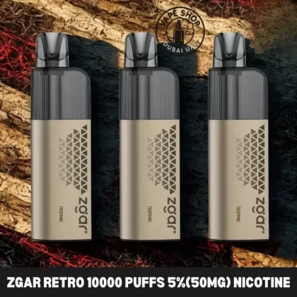 ZGAR Retro 10000 Puffs 5%(50mg) Nicotine In Dubai - Vape Product, BOX OF 10 PCS; Apple Duo, Banana Rush