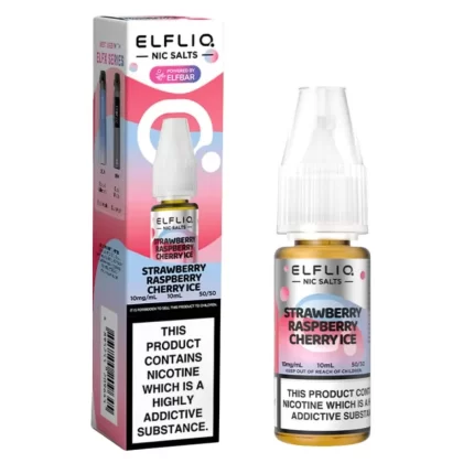 Strawberry Raspberry Cherry Nic Salt E-Liquid by Elf Bar Elfliq (10ml) - 20mg