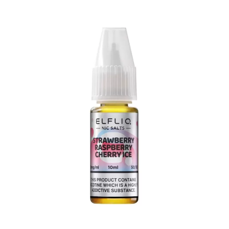 Strawberry Raspberry Cherry Nic Salt E-Liquid by Elf Bar Elfliq (10ml) - 20mg - Image 2
