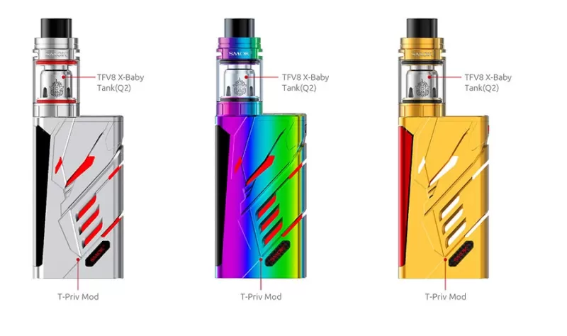 SMOK TFV8 X-Baby Sub Ohm Tank Atomizer (4ML) - Red - Image 3