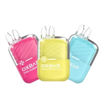 OXBAR x Alphaa Wave Mini 2200 Puff Vape - Single Pack; Blue Razz Ice, Clear Ice; Vape Product