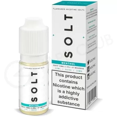 Menthol Nic Salt E-Liquid by Solt - Ecigpremium