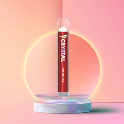 VAPEURS Crystal – Cherry Ice - 550 mAh / Propylenglykol / Aromastoffe / Glycerin / Nikotinsalz / 20mg/ml / Cherry Ice
