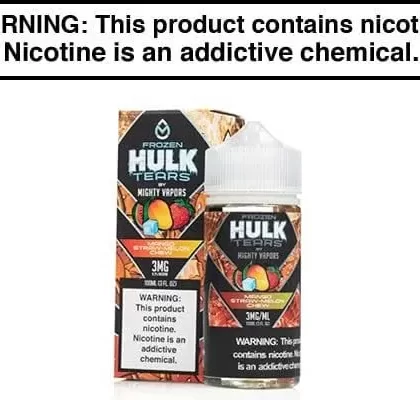 FROZEN MANGO STRAW-MELON CHEW BY MIGHTY VAPORS HULK TEARS 100ML - Vapejuice