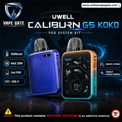 Caliburn G5 Koko Pod System Kit 1600mAh - Golden Brown