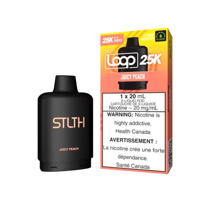 STLTH LOOP 25K Pod Pack - Juicy Peach - 20 mg/mL (wholeseller) - Excise ON, 20 mg/mL (wholeseller) - Excise AB