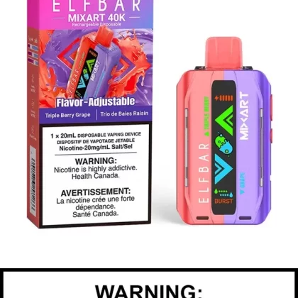 Triple Berry Grape Elf Bar Mixart 40K Disposable Vape