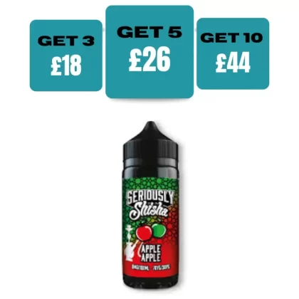 SERIOUSLY SHISHA 100ml Shortfill - Apple Apple / Yes