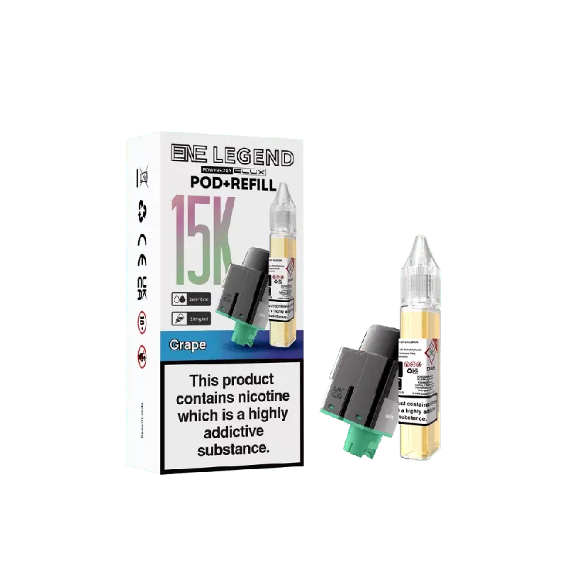 Elux ENE Legend 15k Prefilled Pod Grape - Nicotine Strength#20mg