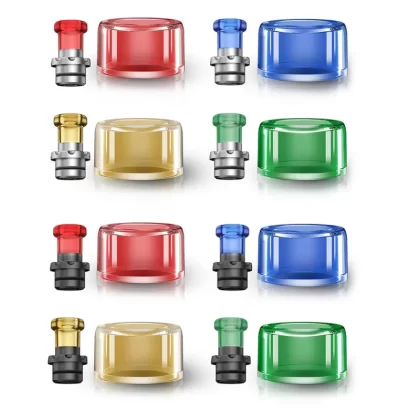 VXV Soulmate RTA Colorful Tube with 510 Drip Tip - Amber&Black