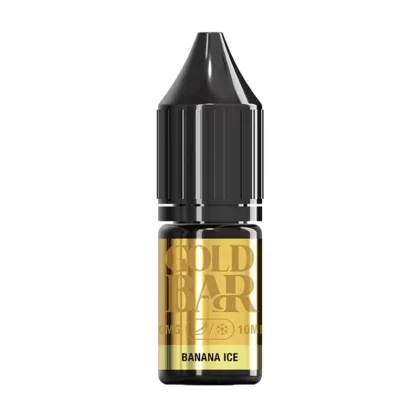Gold Bar Banana Ice Nic Salt vape Juice - 10 Pack - 20mg