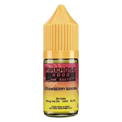 Strawberry Banana Elux Firerose 5000 Nic Salt Vape Juice