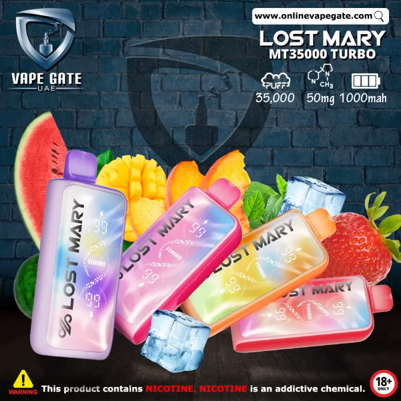 Lost Mary MT35000 Turbo Rechargeable Disposable Vape (35,000 Puffs) - 20 mg / Kiwi Passionfruit Guava