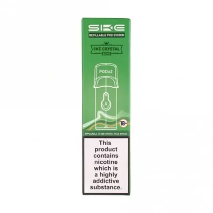 SKE Crystal Plus 2ml Refillable Replacement Pods (2 Pack) - 1.1 Ohm