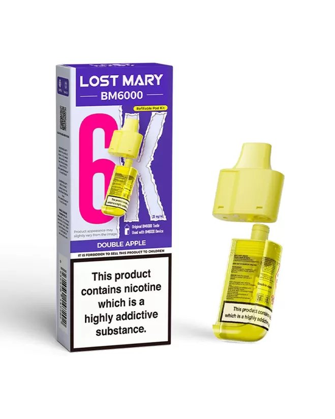 Double Apple Lost Mary BM6000 Refill Pod - 20mg (2%)