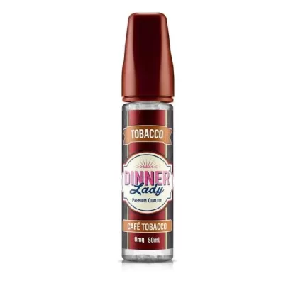 CAFE TOBACCO E LIQUID BY DINNER LADY – TOBACCO 50ML 70VG