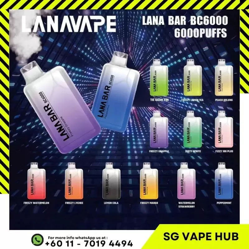 LANABAR BC 6000 Puffs - Zesty Sprite - Image 3