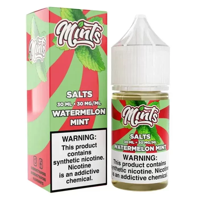 Watermelon Mint 30ml Salt E-Juice by Mints - Pack Count#Single Pack~Size#30ml~Nicotine#30MG>50MG