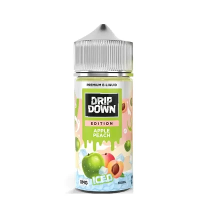 Drip Down Edition Series – Apple Peach Ice 100ml (0/3/6 mg) - Vapebazaar Pk