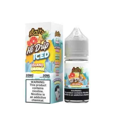 Island Orange Iced by Hi-Drip Salts Series 30ml - Vaporider Deals