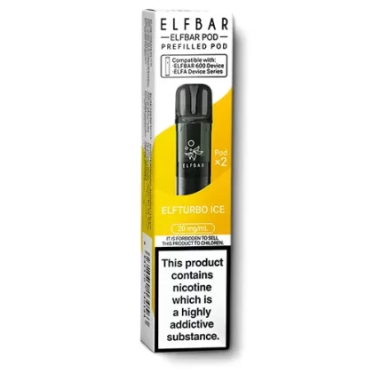 Elfturbo Ice Elfbar 600 Prefilled Pods - 20 mg/ml