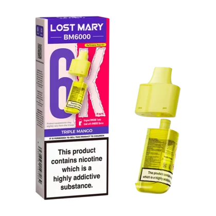 Triple Mango Lost Mary BM6000 Refill Pack - Vapeshop Co