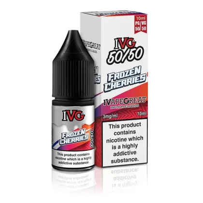 IVG 50/50 Frozen Cherries 10ml Nic Salt Vape Juice - Strength 3mg