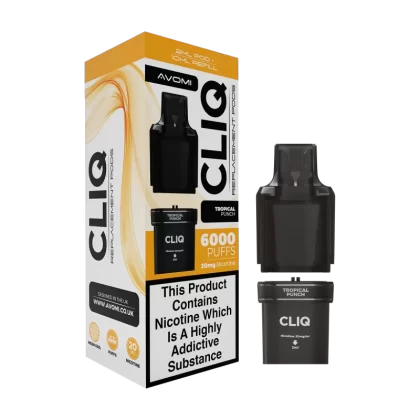 Tropical Punch Avomi Cliq 6000 Refill Pack - 20mg - Vape Product (599B09)