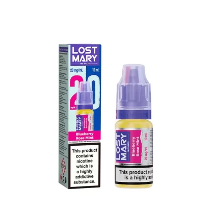 Lost Mary Blueberry Rose Mint 10ml Nic Salts E-Liquid - 20mg