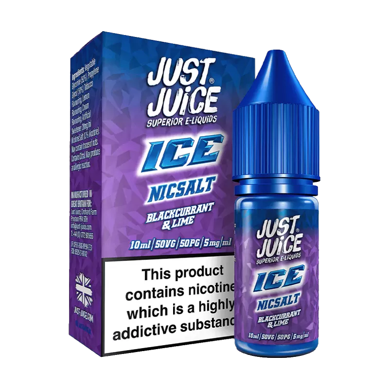 Blackcurrant & Lime Ice Nic Salt by Just Juice