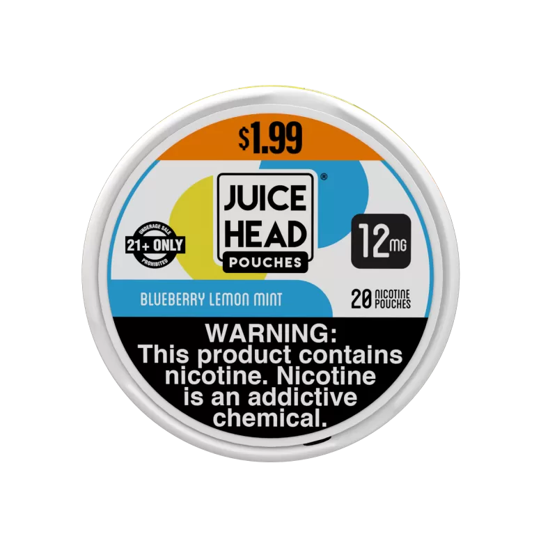 Juice Head Pouches 5pk PRE-PRICED (MSRP $1.99) - Blueberry Lemon Mint / 6mg - Vapeciga - Image 2