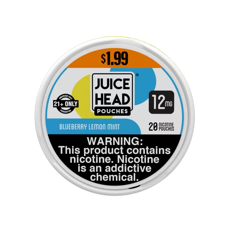 Juice Head Pouches 5pk PRE-PRICED (MSRP $1.99) - Blueberry Lemon Mint / 6mg - Vapeciga - Image 3