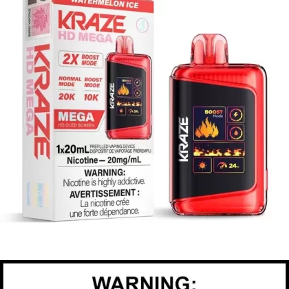 Watermelon Ice Kraze HD Mega Disposable Vape