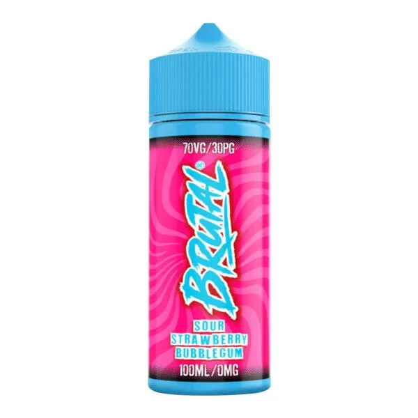 Brutal Sour Strawberry Bubblegum 100ML