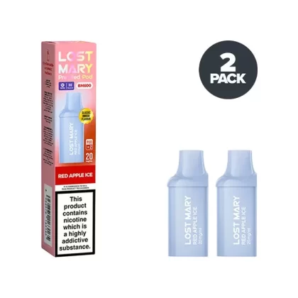 Red Apple Ice Lost Mary BM600 Prefilled Pods - Ecigdepot