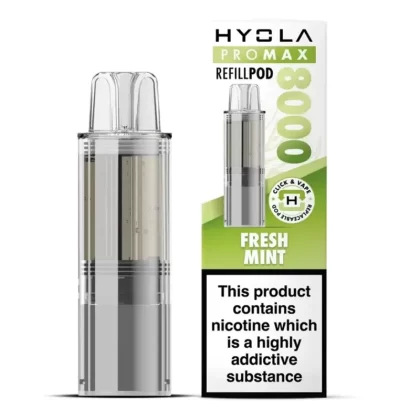 Hyola Pro Max 8000 Prefilled Pod Fresh Mint - Ejuicewarehouse
