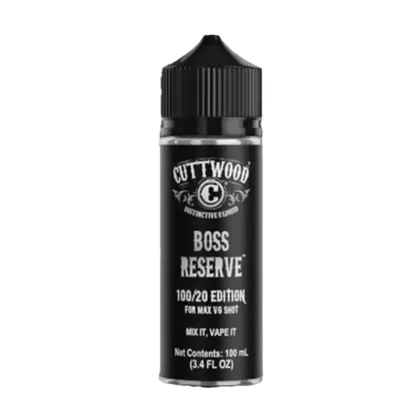Cuttwood Boss Reserve 100ml Vape Juice - O Nic Shots, 1 x 18mg Nic Shot