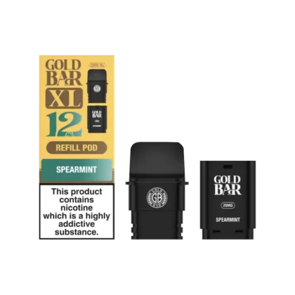 Spearmint Gold Bar XL Refill Pack - 20mg - Vape Product (849F7B)