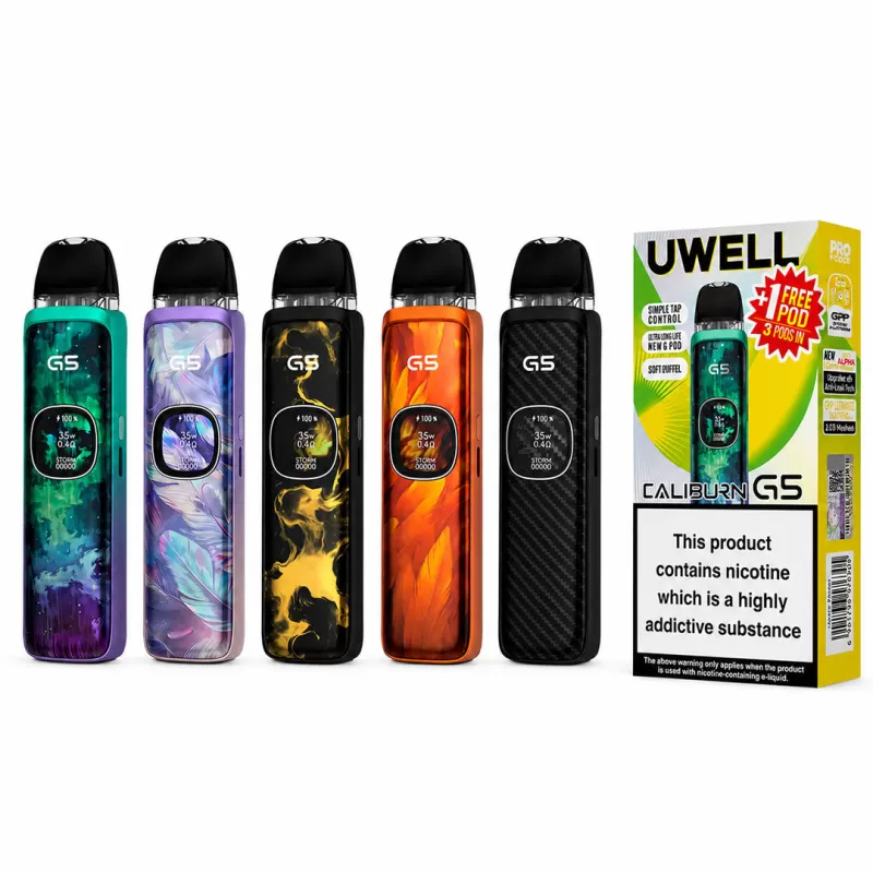 Uwell Caliburn G5 Vape Kit - Black Carbon