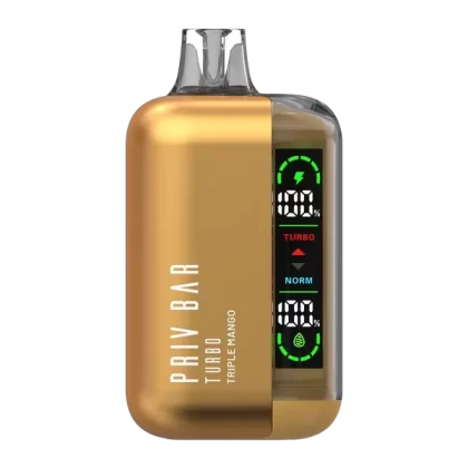 Triple Mango Priv Bar Turbo - Consumer; Vape Product; 5 Pack, Single