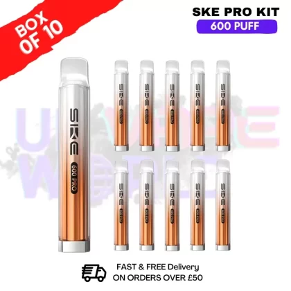 Cola ICE SKE Crystal PRO 600 Puff Box Of 10