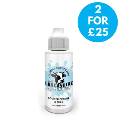 0mg The Lancashire Creamery 100ml Shortfill (70VG/30PG) - Vape Co