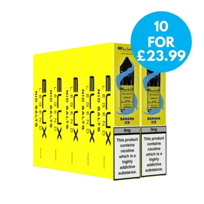 Box Of 10 – 5mg (0.5%) Elux Legend Nic Salts Multipack - Vape Co