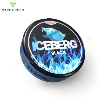 Black Nicotine Pouches by Iceberg