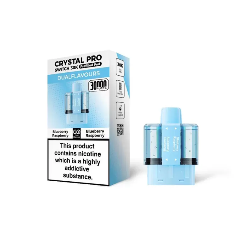 Crystal Pro Switch 30K Prefilled Pods - Strawberry Raspberry Ice - Image 3