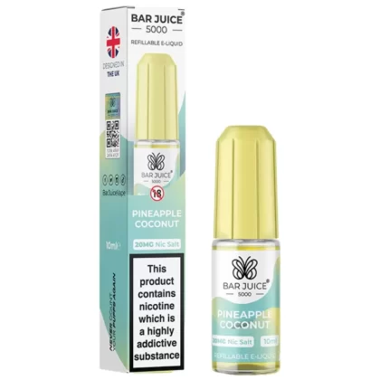Pineapple Coconut Nic Salt E-Liquid by Bar Juice 5000 (10ml) - 20mg