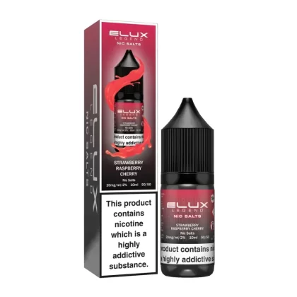 Elux Legend Strawberry Raspberry Cherry Nic Salt E-Liquid - Nicotine Strength#5mg>10mg>20mg
