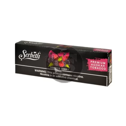 Serbetli Premium Hookah Tobacco 10 packs of 50g Toasted Berry